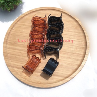 Kẹp tóc càng cua nhám 3 răng 5 răng - Loli.phukienthoitrang
