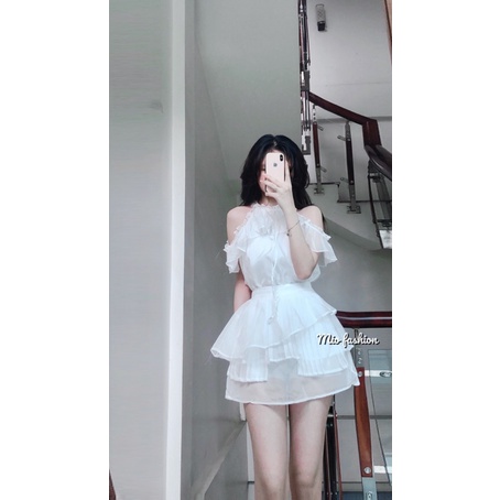 SET ÁO TRẮNG CỔ YẾM BÈO + CHÂN VÁY