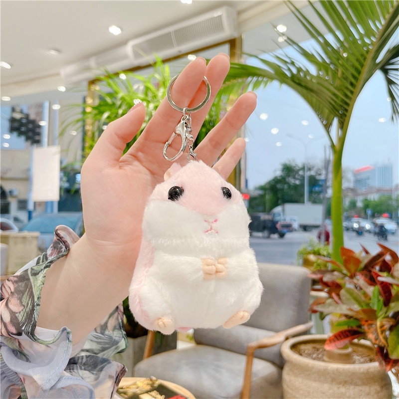 Móc khoá treo trang trí balo túi xách hình chuột hamster kute dễ thương MK - 101