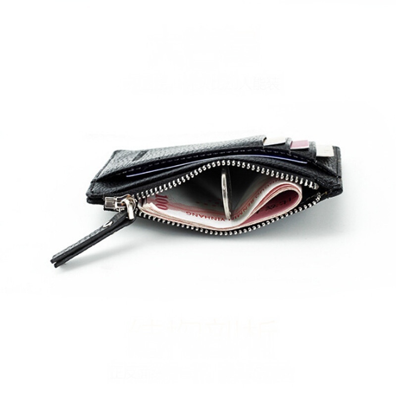 Ví da PU nhỏ gọn thiết kế dây kéo đựng tiền tiện dụng | BigBuy360 - bigbuy360.vn