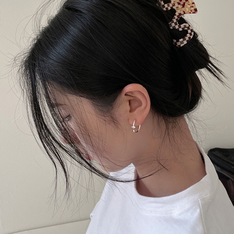 Khuyên Tai Ngôi Sao / Thánh Giá Phong Cách Đường Phố ins Thời Trang Cao Cấp Tinh Tế