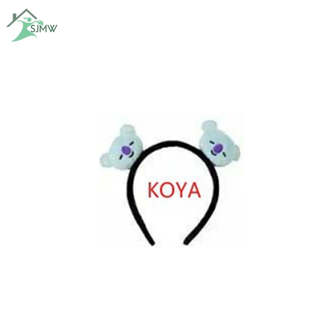 Băng Đô Cài Tóc Hình Hoạt Hình BTS 3D Dễ Thương Cho Bé