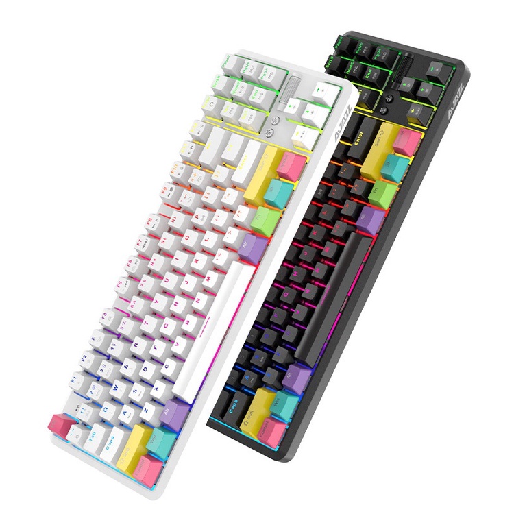 Bàn phím cơ Bluetooth không dây AJAZZ K870T led RGB  - Bảo hành 12 tháng