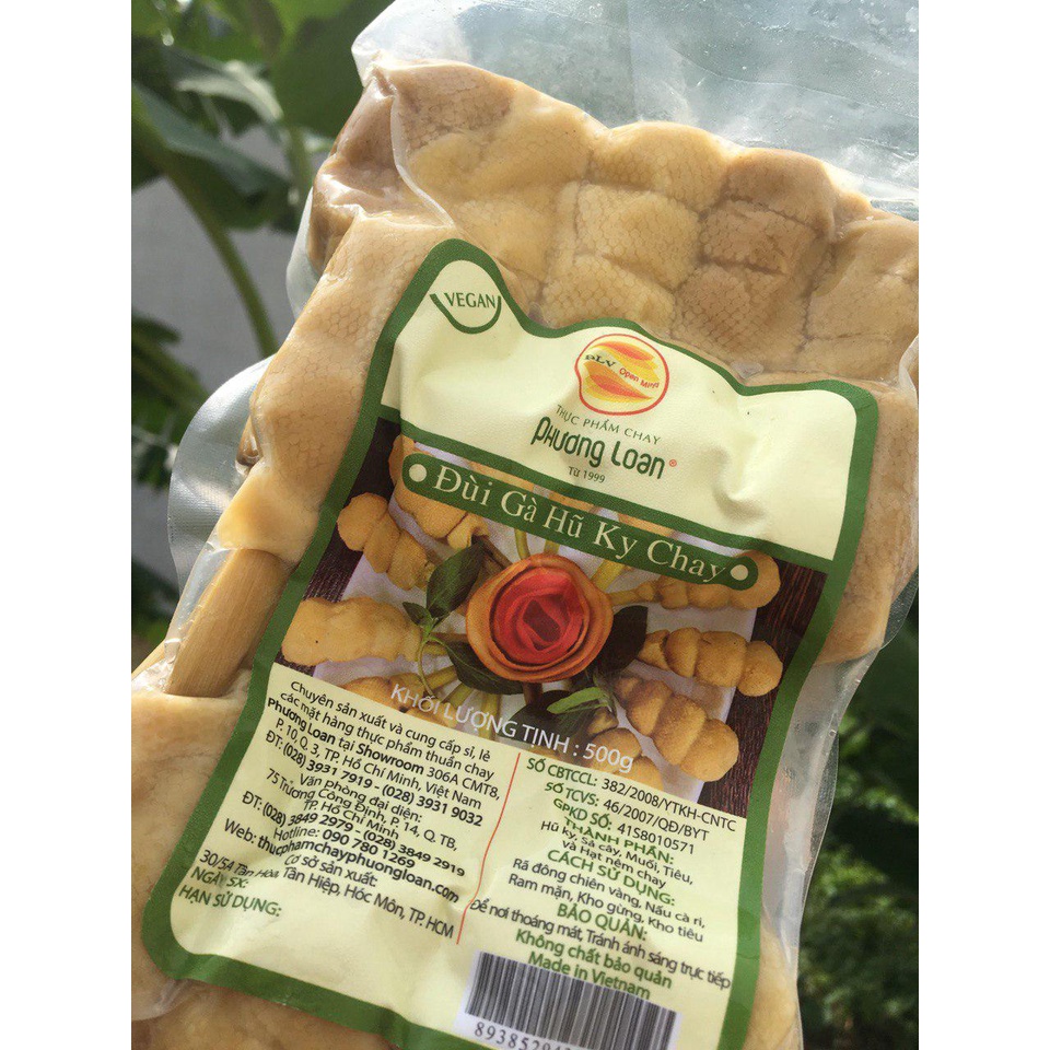 Đùi gà chay loại ngon 500g (đùi hũ ki)/ Hàng ngon sạch thuần chay