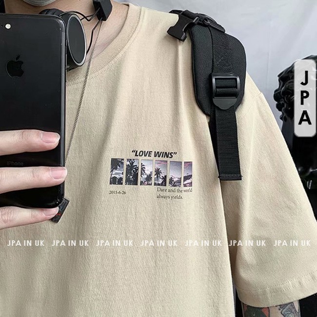 Áo phông tay lỡ Unisex J61 JPA in UK thun basic tee mùa hè ngắn tay nam nữ oversize form rộng | BigBuy360 - bigbuy360.vn