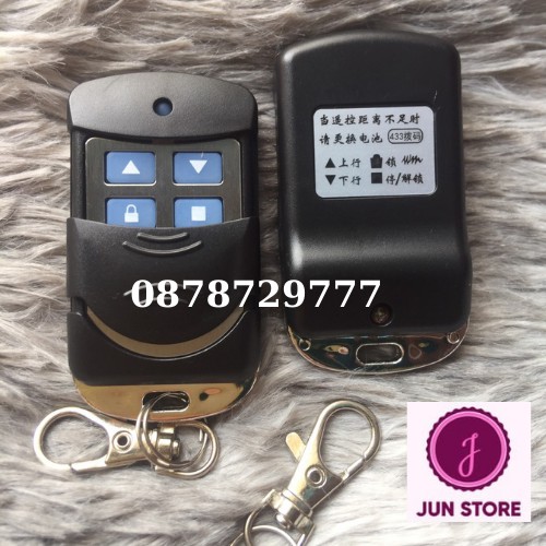 Điều khiển cửa cuốn hàng chính hãng mã gạt 433 MHZ  pin siêu bền