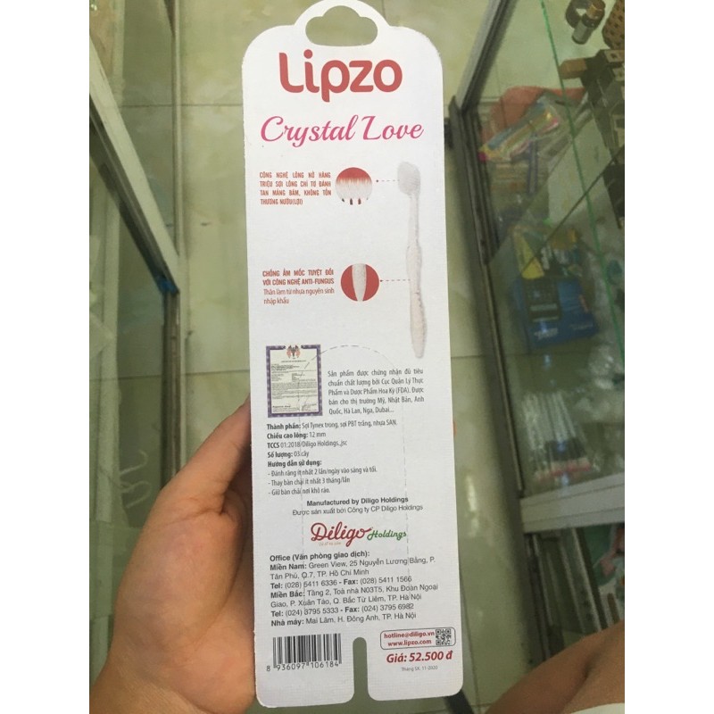 Bộ 3 bàn chải lipzo