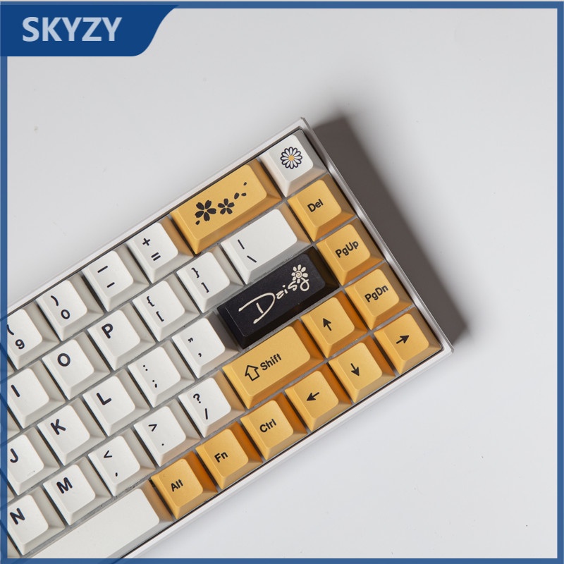 133 Phím Daisy Keycap Cherry Profile PBT Dye Sub Bàn phím cơ học Keycaps