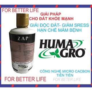 Phân Bón Lá Nhập Khẩu Mỹ ZAP Cải tạo đất, giảm ngộ đôc đất, hạn chế nấm bệnh  chai 1 lít.