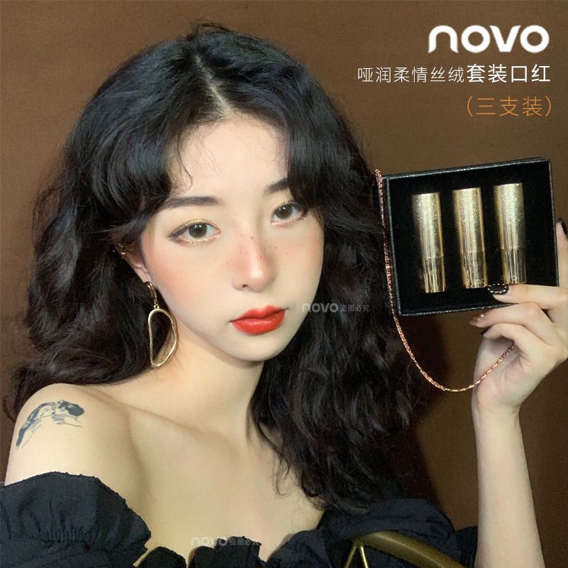 Set Son Nhung Túi Xách 3 Cây Novo Chính Hãng