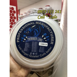 Cước Cắt Cỏ Vuông 3mm dài 30m, cước cắt cỏ vuông màu trắng