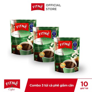 Bộ 3 hộp cà phê fitnè chiết xuất đậu trắng