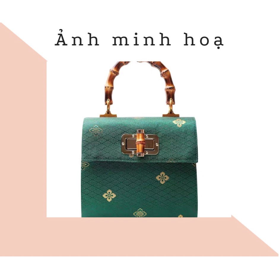 Q13 - Quai cầm túi xách, Quai nhựa đúc giả trúc