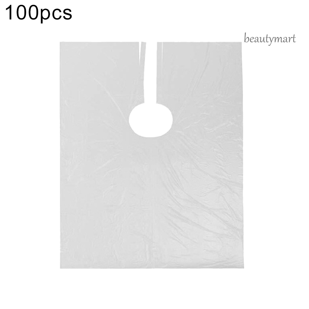 [Hàng mới về] Bộ 100 áo choàng nhuộm tóc dùng một lần trong suốt