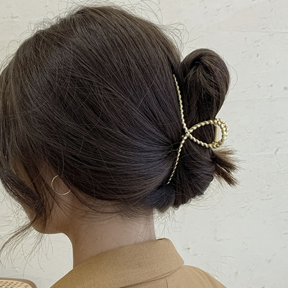 Kẹp Tóc Đính Ngọc Trai Đơn Giản Thời Trang Xinh Xắn Cho Nữ