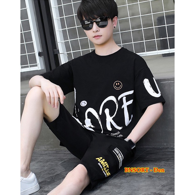 Bộ nam hè .Bộ nam unisex phong cách Hàn quốc MÃ BỘ BNSORT