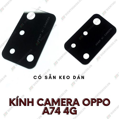Mặt kính camera oppo a74 4g có sẵn keo dán
