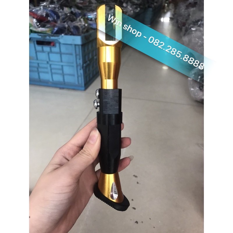 Chân chống nhôm nguyên khối CNC, phù hợp nhiều loại xe