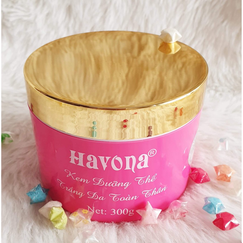 KEM DƯỠNG TRẮNG BODY HAVONA HỒNG 300G