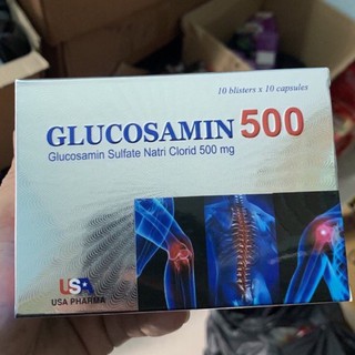 GLUCOSAMIN 500 - HỖ TRỢ TĂNG TIẾT DỊCH KHỚP CHÍNH HÃNG HIỆU QUẢ CAM KẾT NHƯ HÌNH HỘP 100 VIÊN