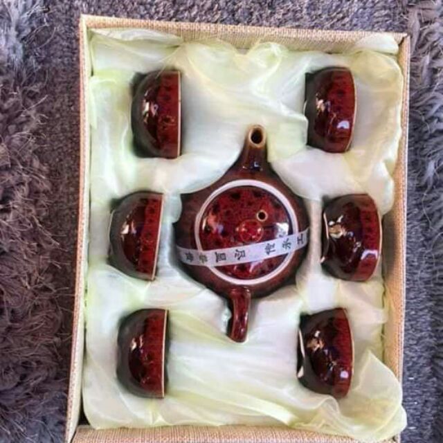 Bộ ấm chén cá 3d