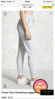 Quần jogger f21/2017
