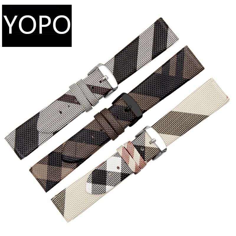 Dây Đeo Đồng Hồ BURBERRY BU19384 Bằng Da Thật Thời Trang Cho Nam Và Nữ