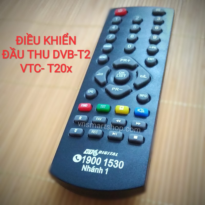 Điều khiển đầu thu vtc t201