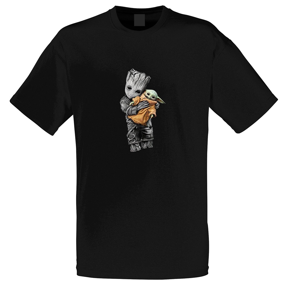 Baby Yoda Baby Groot Áo thun nam ngộ nghĩnh dễ thương mát mẻ