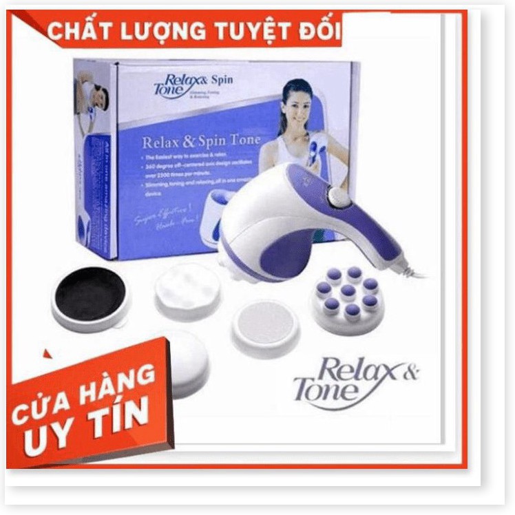 SỐC SALE MÁY ĐÁNH TAN MỠ BỤNG CẦM TAY RELAX &SPIN TONE