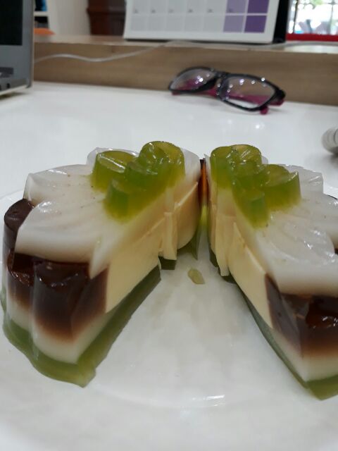 Bánh trung thu rau câu bánh flan