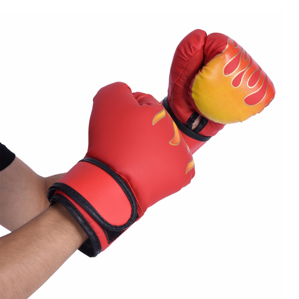 Găng tay boxing chuyên nghiệp bằng da PU phối lưới thoáng khí nhiều màu