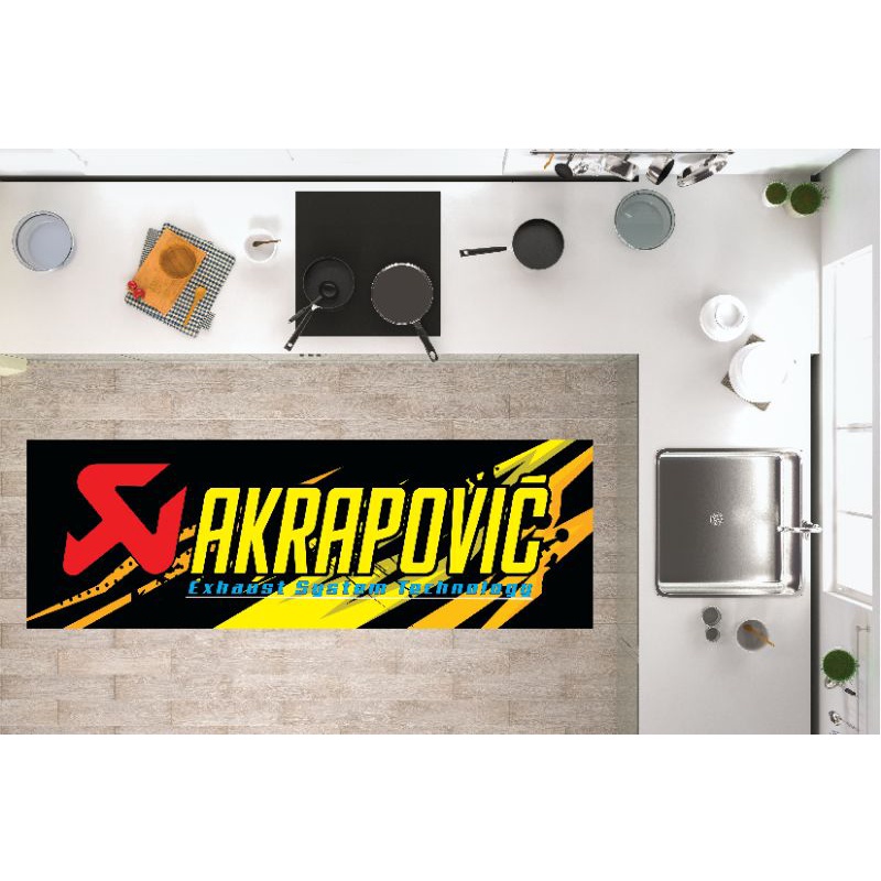 Thảm lót xe máy kiểu Racing 60X2M