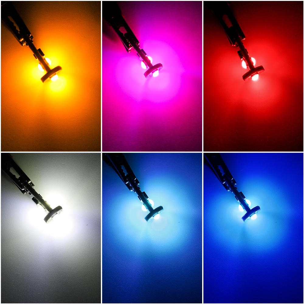 Bộ 2 Đèn LED T10 3030 6SMD DC12V Siêu Sáng Chuyên Dụng Cho Xe Hơi Xe Máy