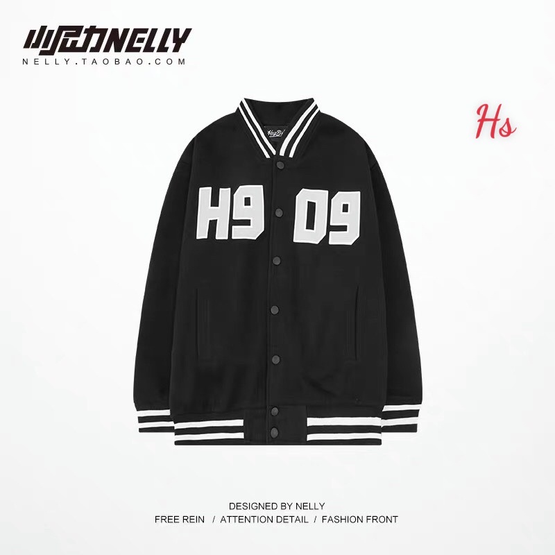 Áo Bomber H9 Đen Chất Liệu Gió Dày, Bo Dệt, Mã 504- Teenstore.365