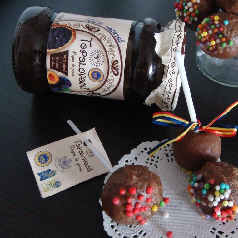 Mứt mận nguyên chất Romania 100% mận tươi không đường nhãn hiệu Topoloveni lọ 350g