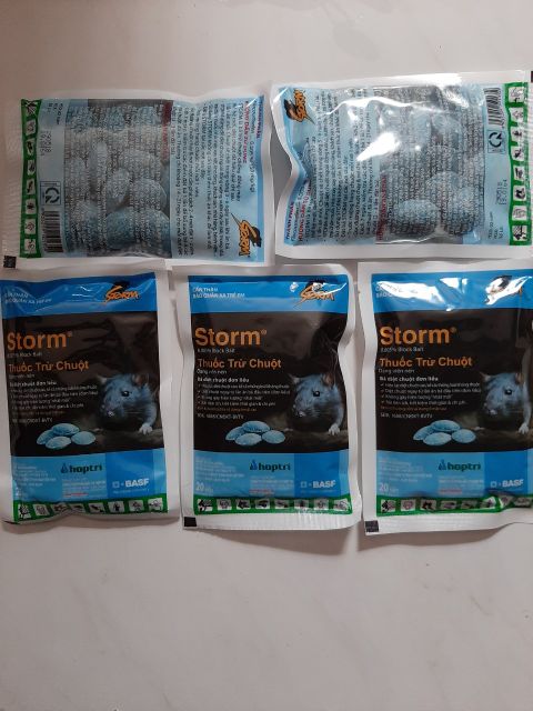 Thuốc diệt chuột Storm 3 gói × 20 viên