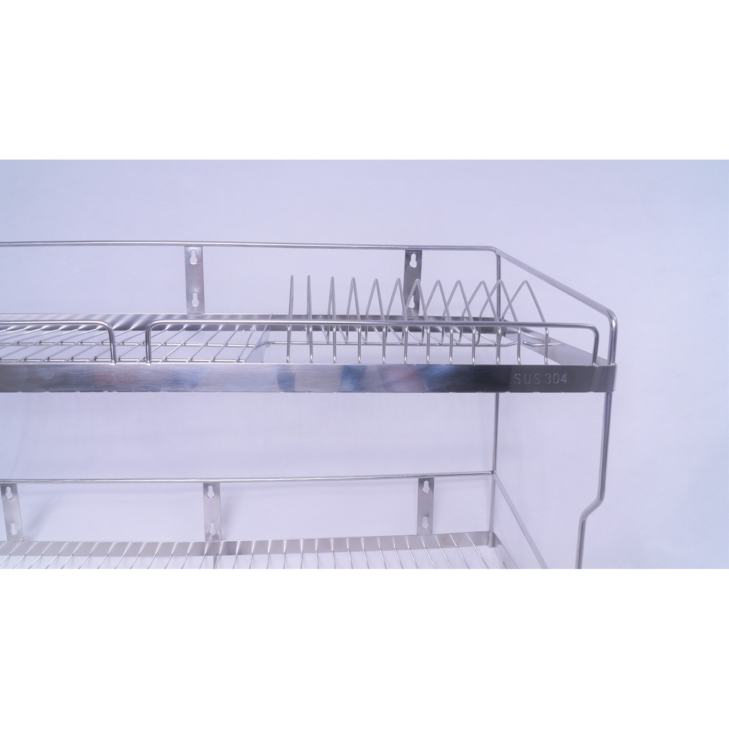 Kệ chén dĩa 2 tầng Inox SUS 304 - kệ inox - kệ nhà bếp