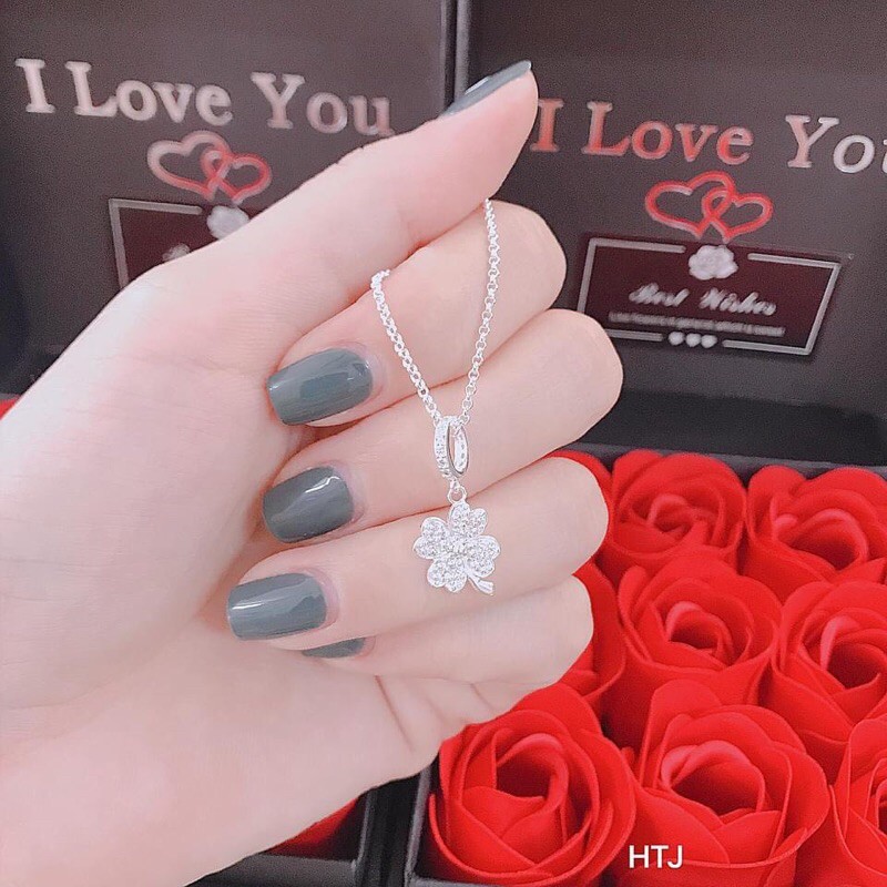 DÂY CHUYỀN CỎ 4 LÁ CHO NỮ BẠC TA