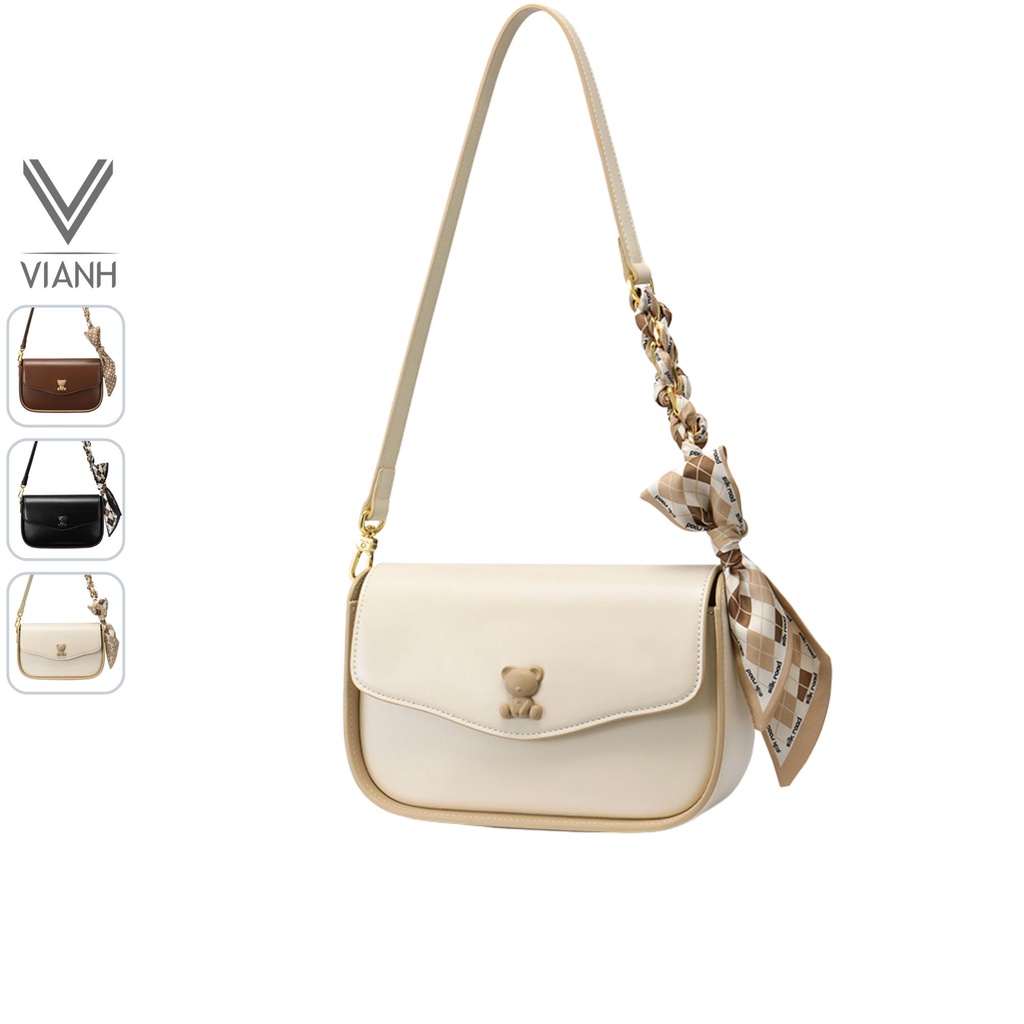 Túi đeo chéo nữ đẹp Just Star thời trang đi làm đi chơi charm gấu ViAnh Store 172956
