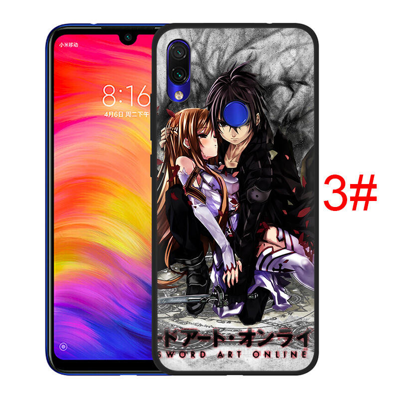 D81 Sword Art Online Redmi Note 9 9S 8T 8 7 6 5 Pro 5A Prime 4X Poco X2 Soft Phone Case