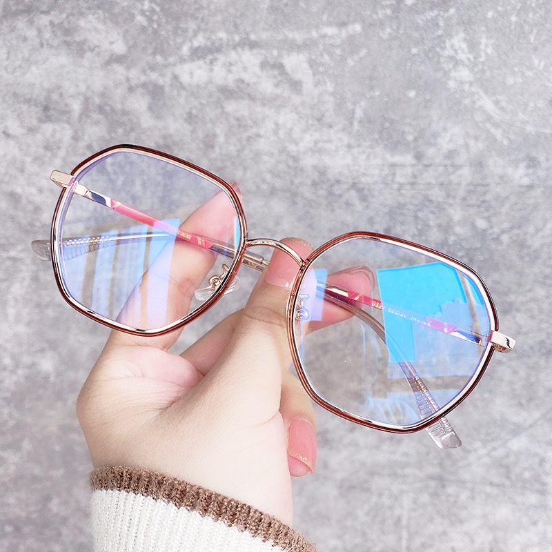 Kính Mát Gọng Trong Suốt Chống Ánh Sáng Xanh Phong Cách Hàn Quốc Thời Trang Cho Nữ