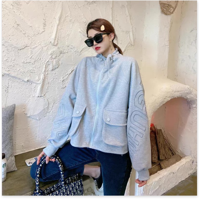 ÁO KHOÁC HOODIE NỮ PHỐI MÀU TINH TẾ TUYỆT PHẨM THỜI TRANG HHP