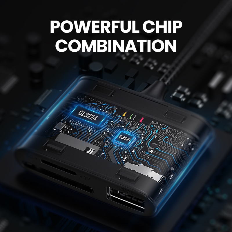 Ugreen Đầu Đọc Thẻ Nhớ USB SD Micro SD TF Cho Laptop