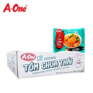 Thùng 30 gói mì hương vị tôm chua thái thailand sour shrimp flavor instant - ảnh sản phẩm 1