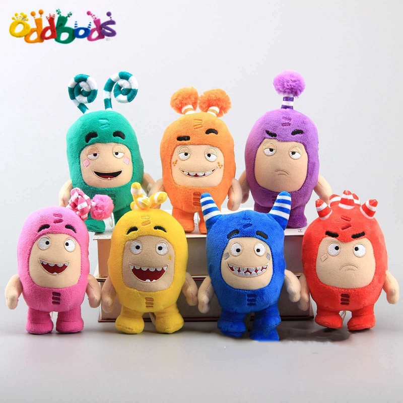 Gấu bông Oddbods Pogo Zee Jeff Fuse Slick 18cm / 30cm mềm mại dễ thương dành cho bé