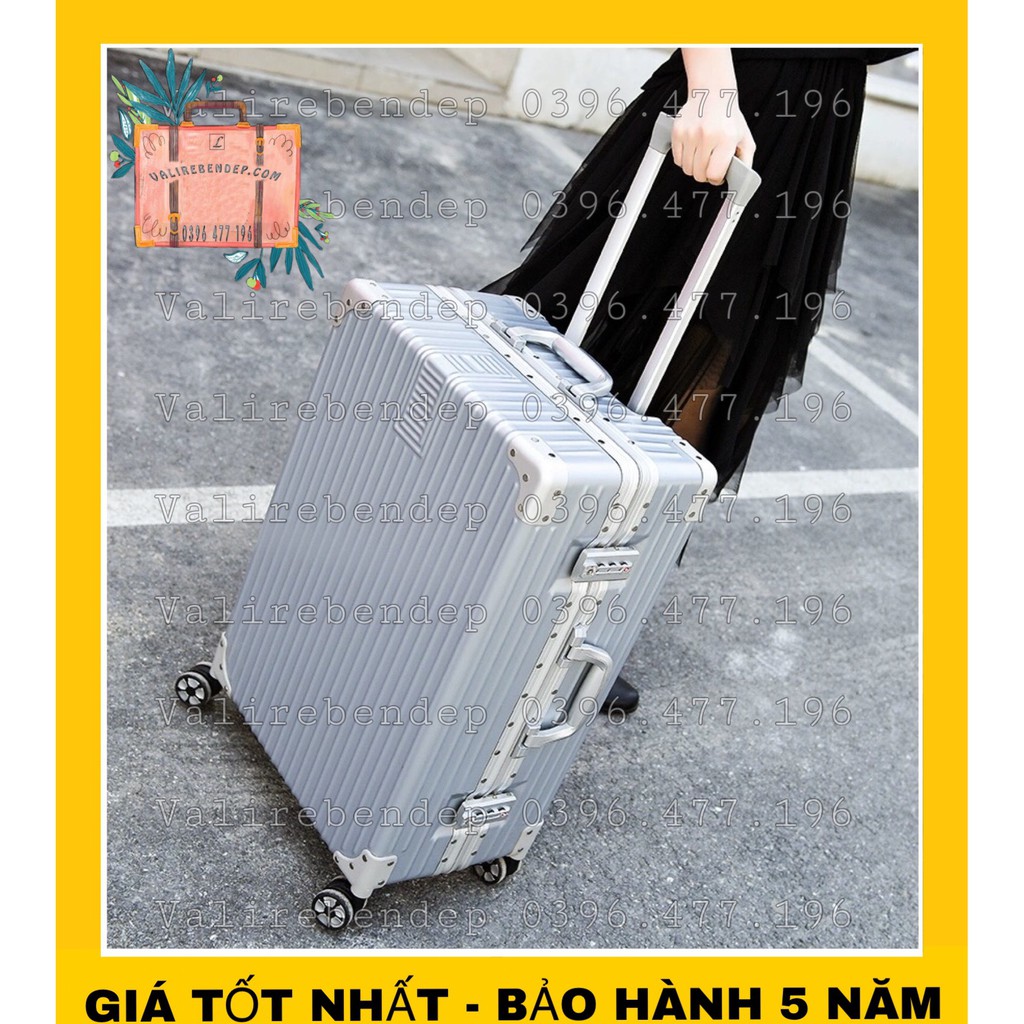 Vali kéo du lịch valy khung nhôm khóa sập thời trang size 20, size 24, size 29 TSA chống bể vỡ