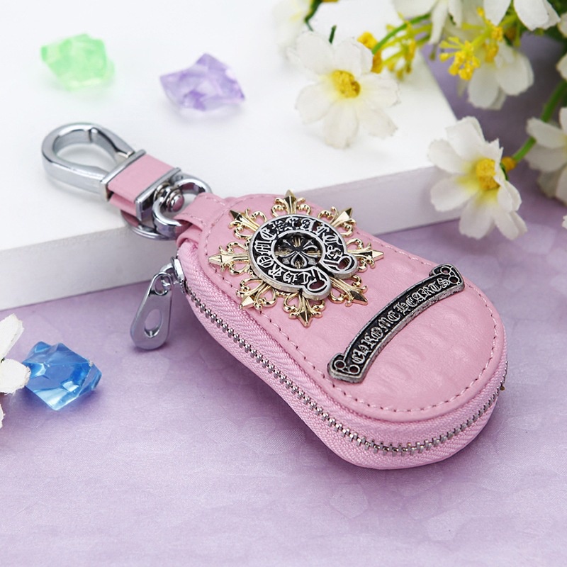 Móc khóa da bò cao cấp sáng tạo phong cách Anh Quốc