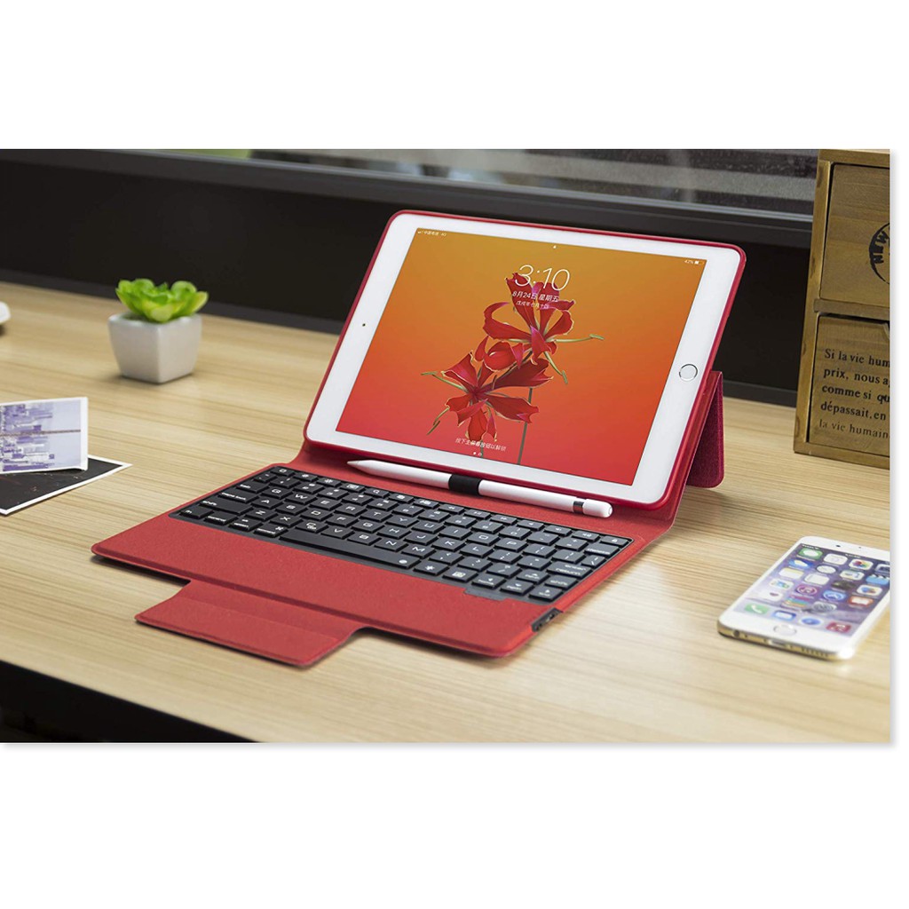 Bao Da Cao Cấp Remax Dành Cho iPad Mini 4,5 - Hàng Chính Hãng, bảo vệ cho chiếc iPad thân yêu được an toàn - Đỏ tươi -