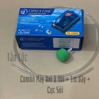 Máy oxi vipsun vs 248a tặng cục sủi oxi + 1m dây
